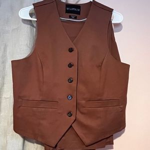 Wildfang Essential Vest Brown / Coffee